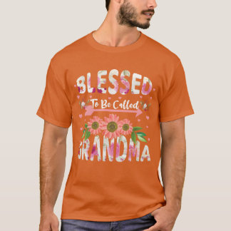 Camiseta Blessedo É Chamado Avó Mãe Dia de as mães Amiga