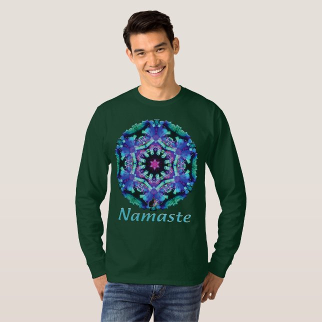 Camiseta Bleus Namaste Caleidoscópio (Frente Completa)