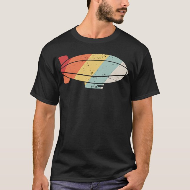 Camiseta Blimp Pilot  Retro Dirigible, Airship & Blimp (Frente)