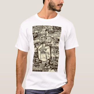 Camiseta Blind Blake na Colagem da Paramount Records