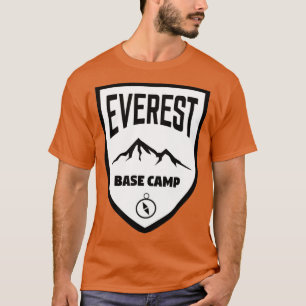 Camiseta Blindagem do acampamento base Everest Preto e Bran