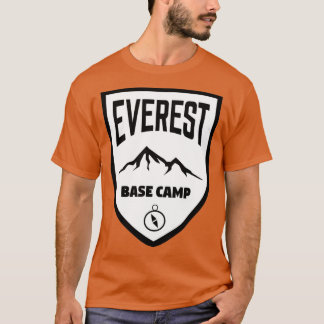 Camiseta Blindagem do acampamento base Everest Preto e Bran