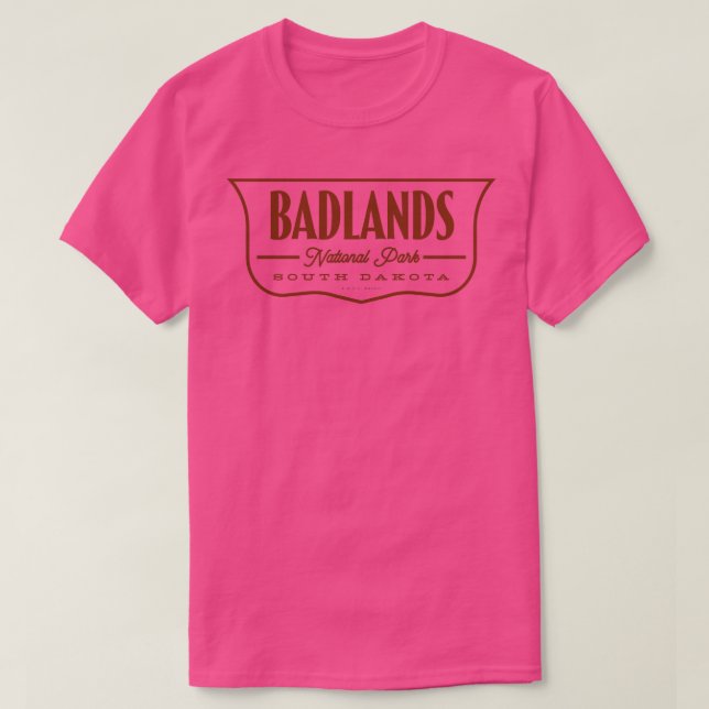 Camiseta Blindagem do Parque Nacional das Ilhas Badlands (Frente do Design)