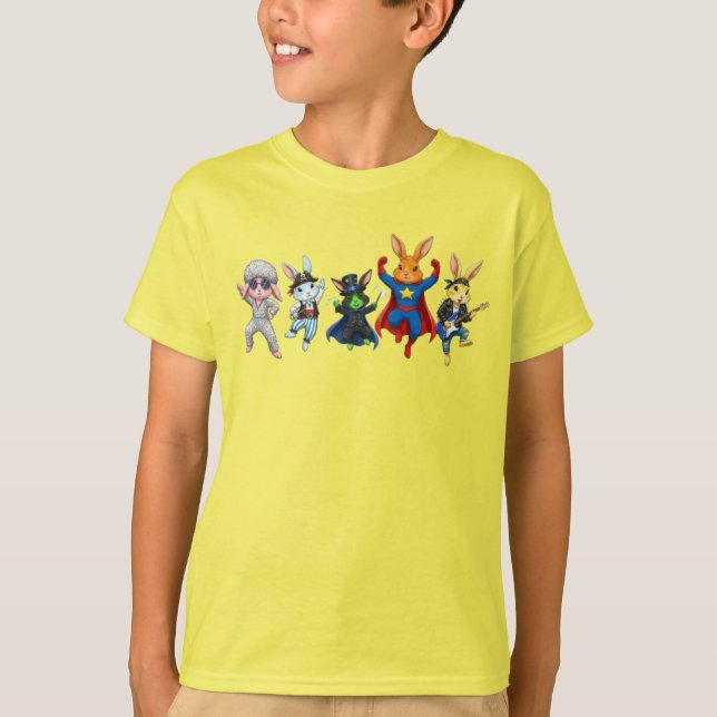 Camiseta Bling de desenhos animados de coelhos malucos (Frente)