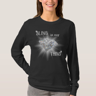 Camiseta Bling É Minha Coisa Diamante Sparkle