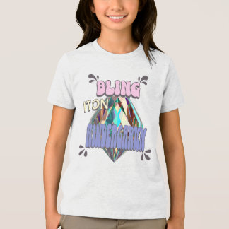 Camiseta Bling It On Kindergarten Girl bling, jardim de inf
