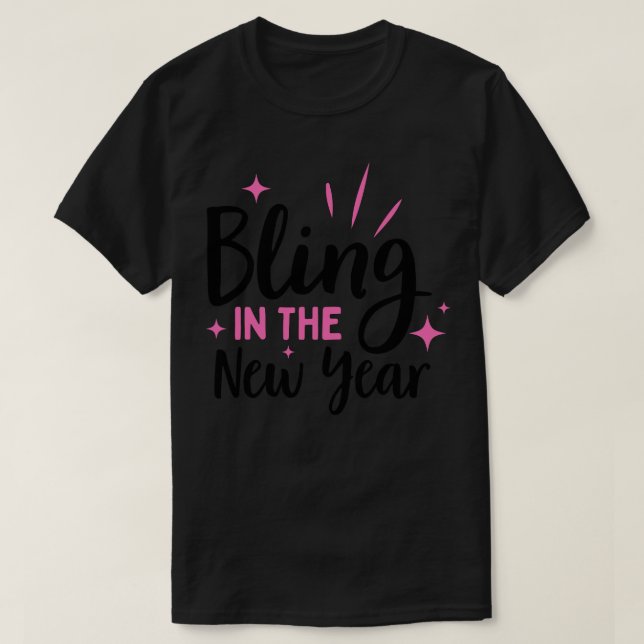 Camiseta Bling no novo ano (Frente do Design)