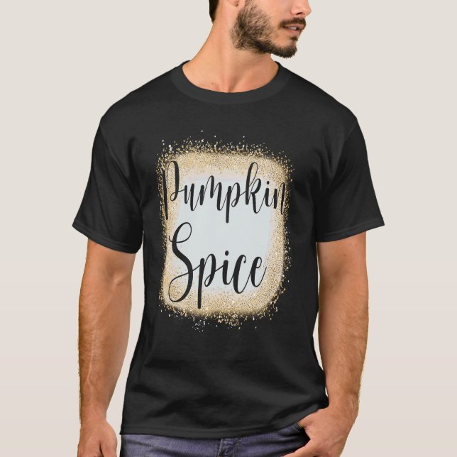 Camiseta Bling Pumpkin Spice Halloween (Frente)