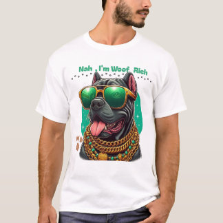 Camiseta Blinged Out Frenchie - Cachorro Salto com Cadeias