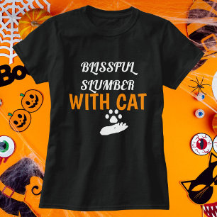 Camiseta Blisonjeador Com Cat Halloween Personalizado