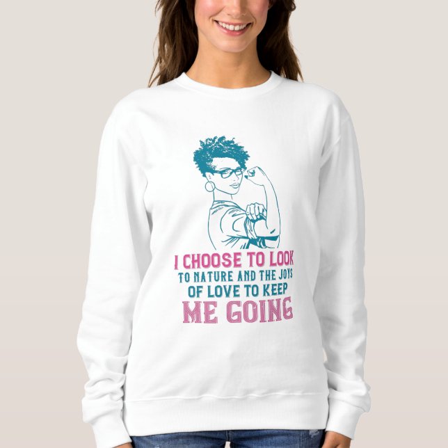 Camiseta BLM - Amor e Natureza Me Mantêm Indo (Frente)