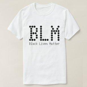 Camiseta BLM Black Lives Matéria Nome e Texto Personalizáve