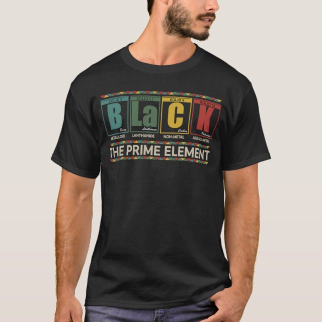 Camiseta BLM de Histórico Preto (Frente)