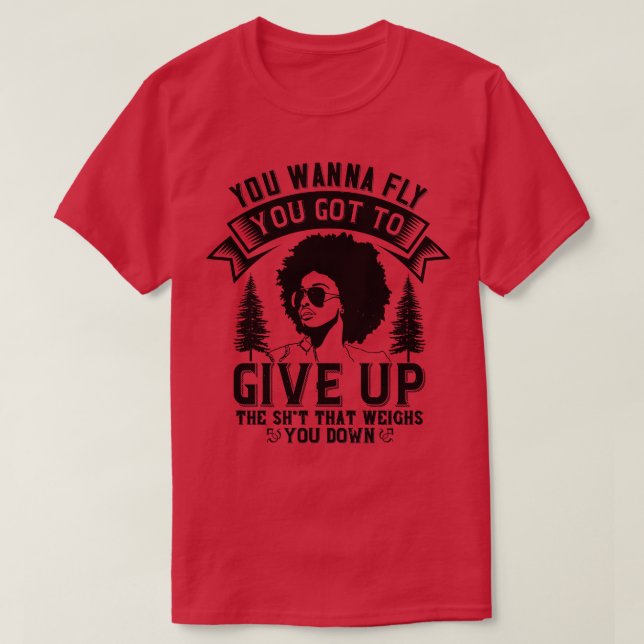 Camiseta BLM Desista que te pesa (Frente do Design)