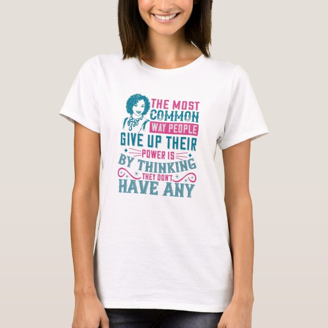 Camiseta BLM - Não desista do poder (Frente)