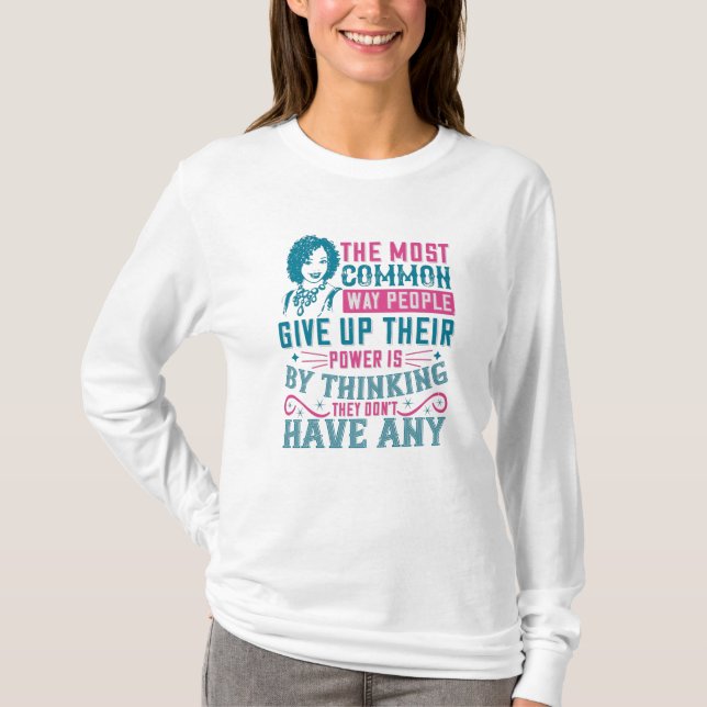 Camiseta BLM - Não desista do poder (Frente)