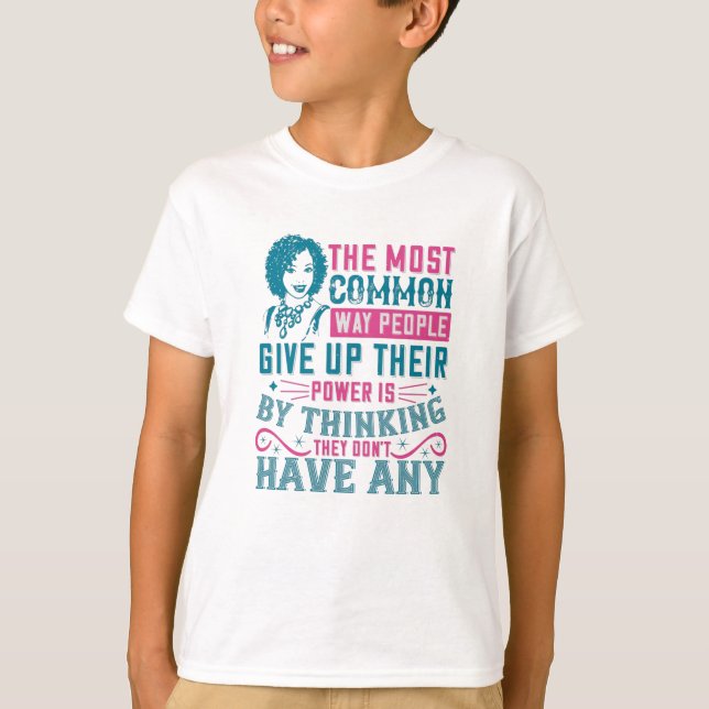 Camiseta BLM - Não desista do poder (Frente)