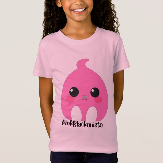 Camiseta blob pinkblackanista fofo (Frente)