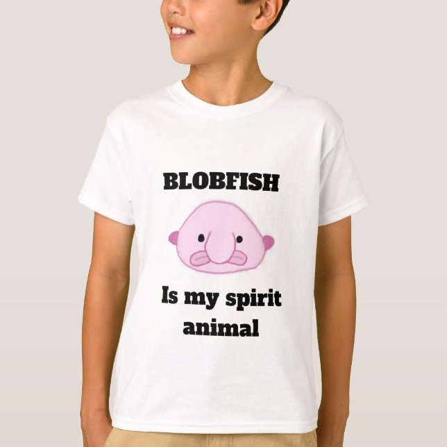 Camiseta Blobfish é meu Tshirt do animal do espírito (Frente)