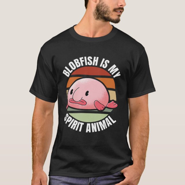 Camiseta Blobfish Is My Spirit Animal Aquatic Animal Sea Cr (Frente)