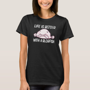 Camiseta Blobfish Para Homens Mulheres Peixe de Águas Profu