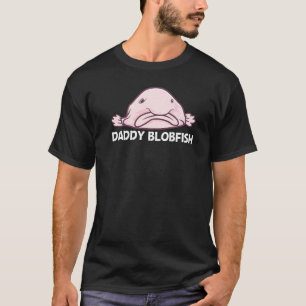 Camiseta Blobfish Para Homens Pai Peixe de Águas Profundas 