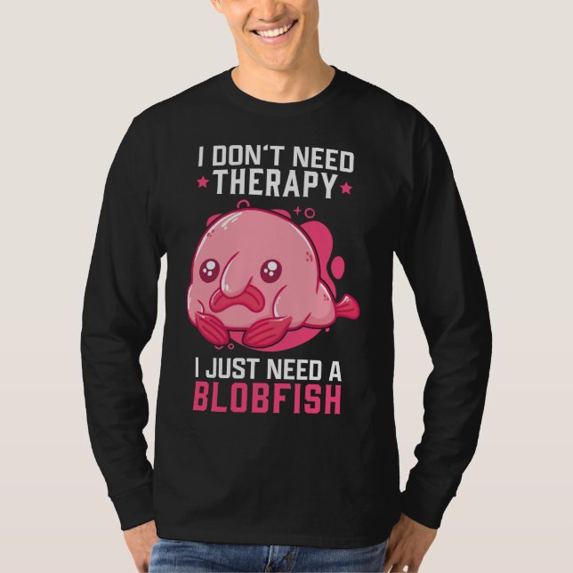 Camiseta Blobfish Sem Terapia Memória Feia (Frente)