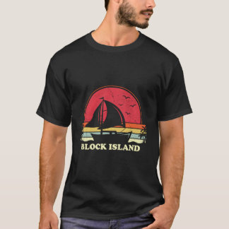 Camiseta Block Island Sail Boat Boating Captain Sailor Sail