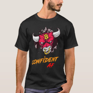 Camiseta Blockchain B de criptocorrenagem de cristais confi
