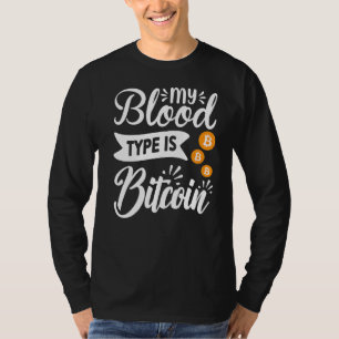 Camiseta Blockchain Meu Tipo Sanguíneo É Bitcoin Criptomoed