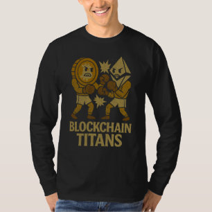 Camiseta Blockchain Titans™ Bitcoin vs Ethereum Crypto