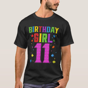 Camiseta Bloco Bloco G - 11 Bonito Aniversário De 11 Anos