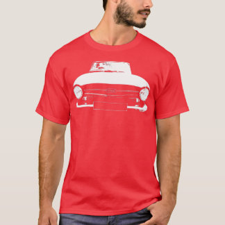 Camiseta Bloco branco do carro desportivo britânico clássic