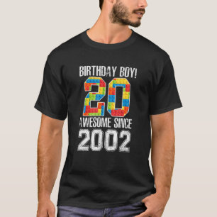 Camiseta Bloco De 20 Anos Construindo Um Amo De 20 Em 2002