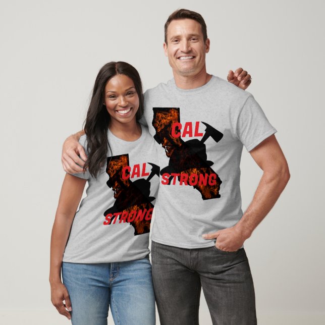 Camiseta Bloco de AJUDA AX FORTE DE INCÊNDIO CAL (Unissex)