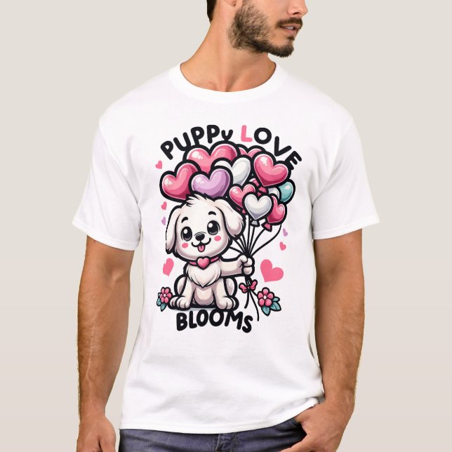 Camiseta Bloco de Balões do Coração - Tee Adorable Love Cel (Frente)