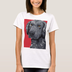 Camiseta Bloco de Cores do Retriever Revestido Curly