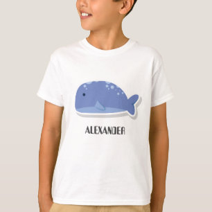 Camiseta Bloco de desenho animado bonito personalizado Bale