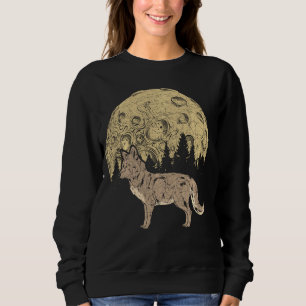 Camiseta Bloco de Florestas Noturnas Animais Selvagem Preda