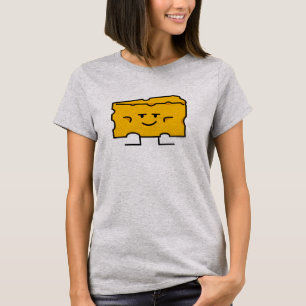 Camiseta Bloco de queijo mac laticínios proteína gorda láte