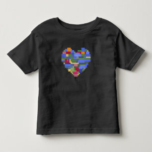 Camiseta Bloco do Construtor Mestre Tijolo Construção Coraç