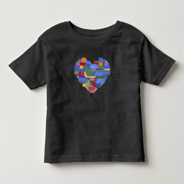Camiseta Bloco do Construtor Mestre Tijolo Construção Coraç (Frente)