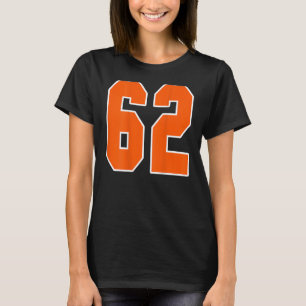 Camiseta Bloco Esportivo Laranja Da Impressão, N.O 62, Para