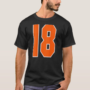 Camiseta Bloco Esportivo Laranja Impressão 18 Para Esporte