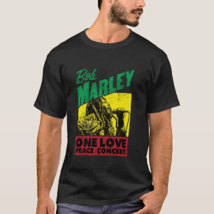 Camiseta Bloco Oficial Bob Marley One Love Peace Concert