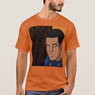 Camiseta Bloco para obstruir a caracterização do homem