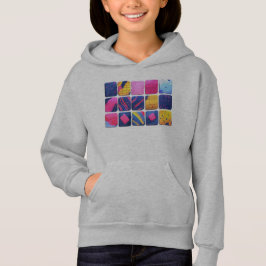 Camiseta Blocos Coloridos Padrão Abstrato