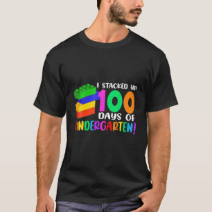 Camiseta Blocos Coloridos Que Peguei 100 Dias De Kindergar