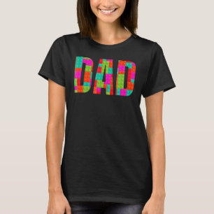 Camiseta Blocos componentes do Construtor de Tijolos Pai do