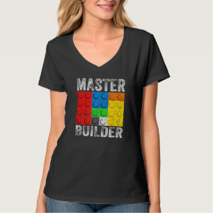 Camiseta Blocos componentes do Master Builder Brick Builds